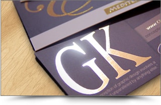 foil stamped business cards